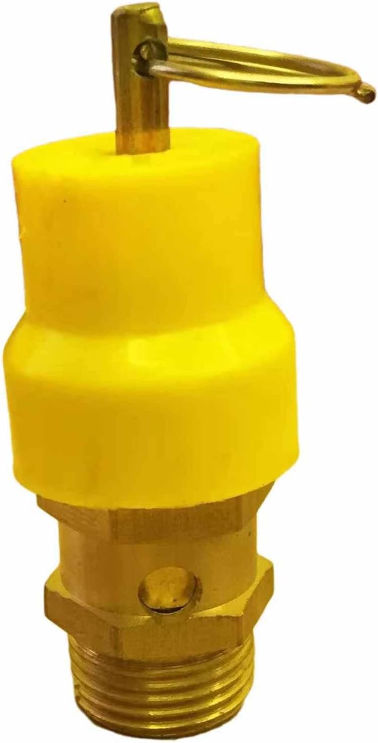 Sicherheitsventil Für Druckluft – 1 Stück – Massives Messing – Automatische Druckentlastung – Industriekompressor – 10 Bar