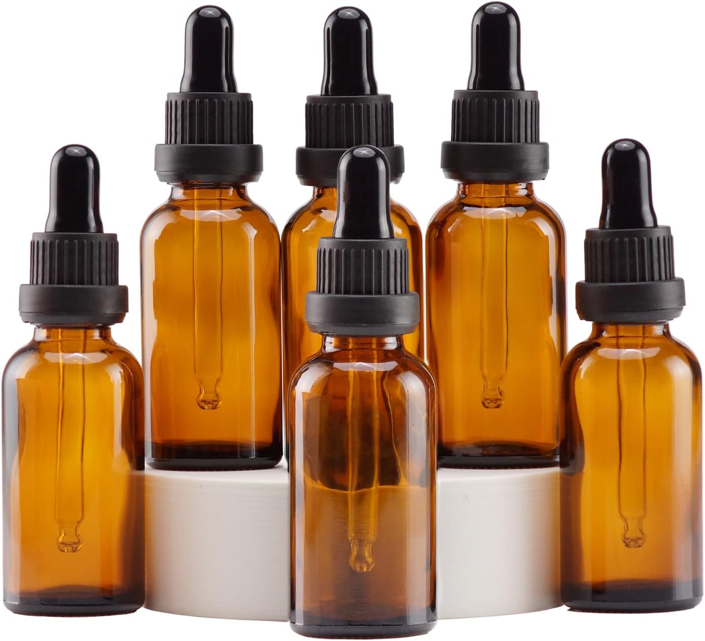 30-ml-tropfflasche – 6er-pack – Braunglas – Uv-schutz Und Auslaufsicher – Aromatherapie Und Kosmetik – 3,3 Cm X 10,6 Cm