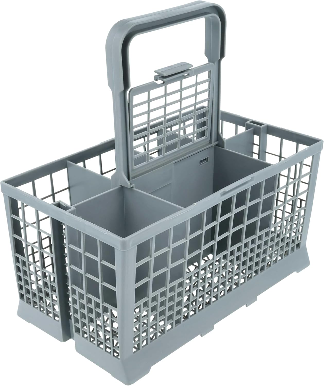 Besteckkorb – 1 Stück – Grauer Kunststoff – 7 Fächer – Für Electrolux-geschirrspüler – 24,3 X 13,6 X 12,4 Cm
