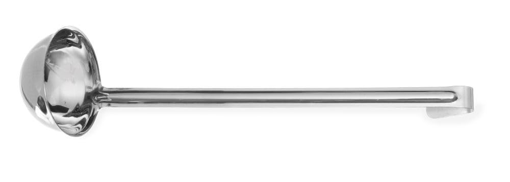 Edelstahl-schöpfkelle – 1 Stück – Edelstahl – 0,18 Liter – Haccp-konform – Für Profiküchen – Ø 90 X 360 Mm