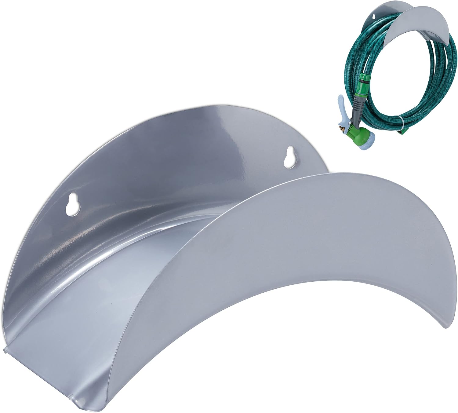 Runde Wandhalterung – 1 Stück – Graues Eisenmetall – 30-m-schlauchtrommel – Garten Und Garage – Für 1/2-zoll-schläuche