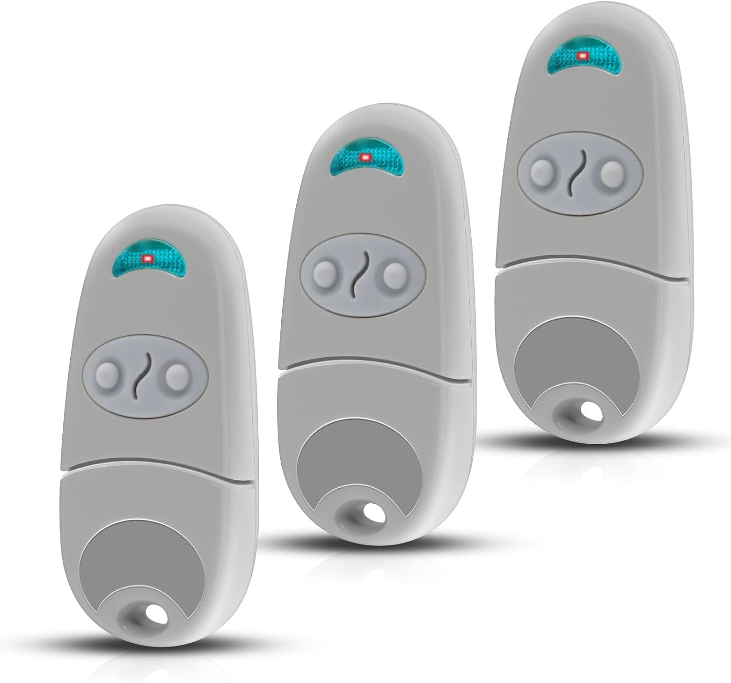 433,92 Mhz Torfernbedienung – 3er-pack – 2 Kanäle – Kompatibel Mit T0p432na – Für Garagentore Und Automatische Tore