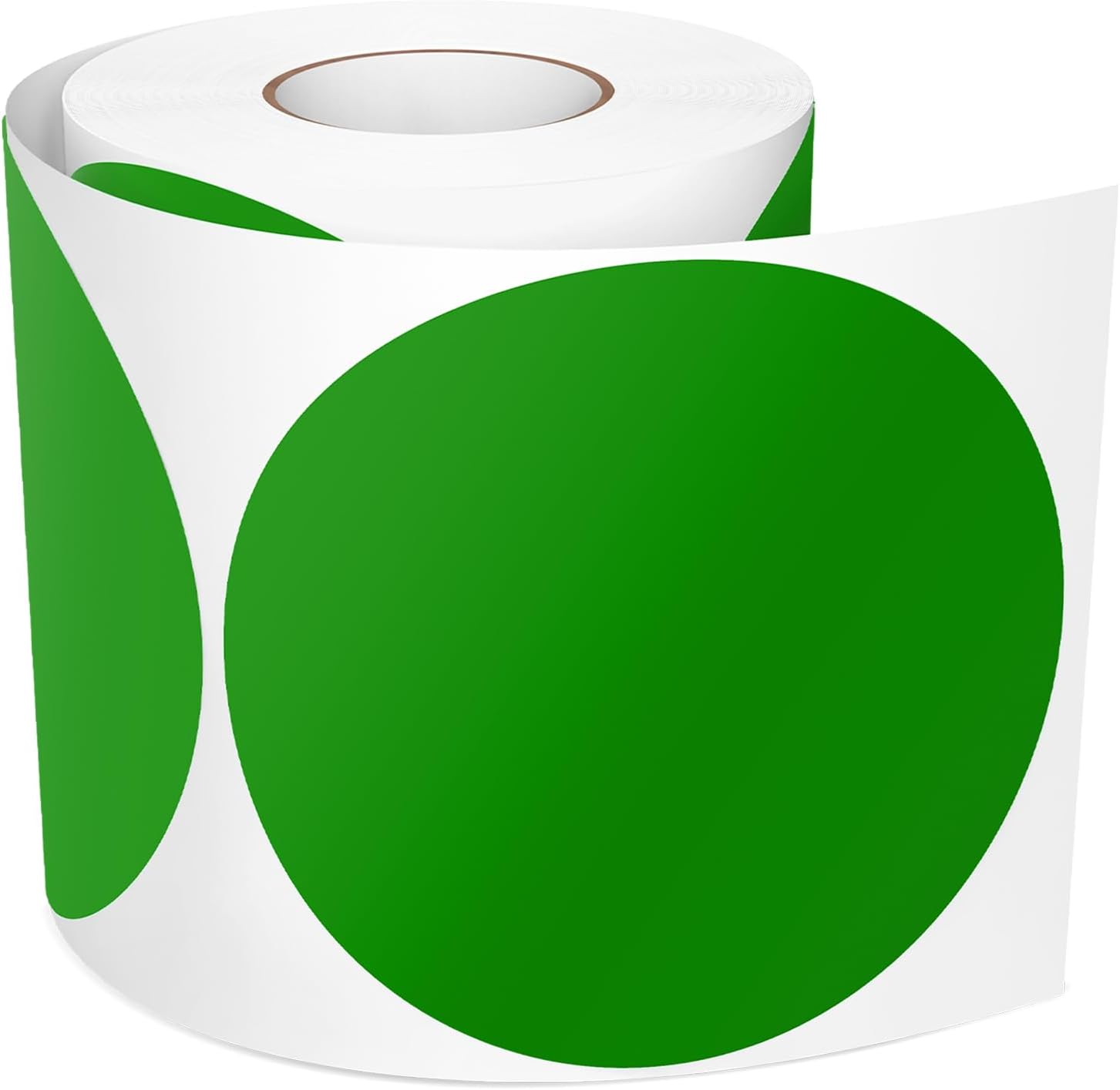Runde Grüne Aufkleber – 300 Stück – Wasserfestes Vinyl, 100 Mm – Klebefläche Für Böden Und Lagerhallen – Kennzeichnung – Grün
