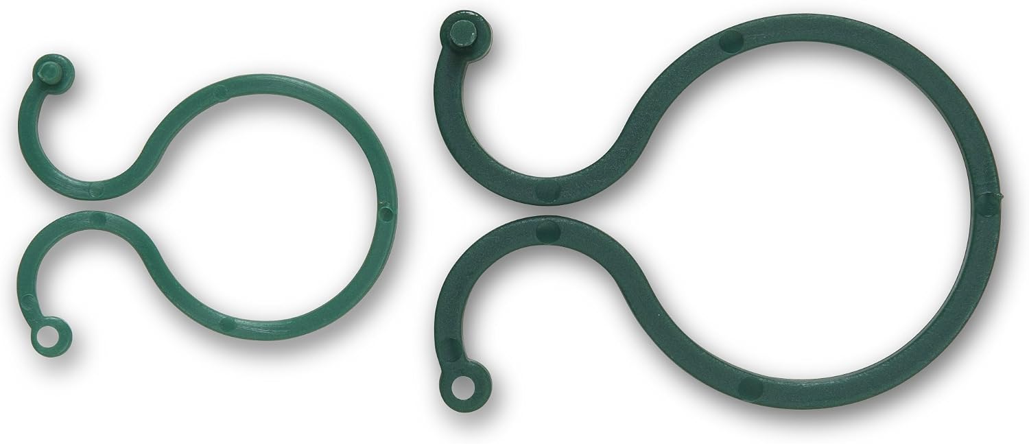 25er-packung Rundbinder – Robustes Kunststoffmaterial – Flexible Pflanzenstützen – Für Garten- Und Kletterpflanzen – Verstellbarer Durchmesser