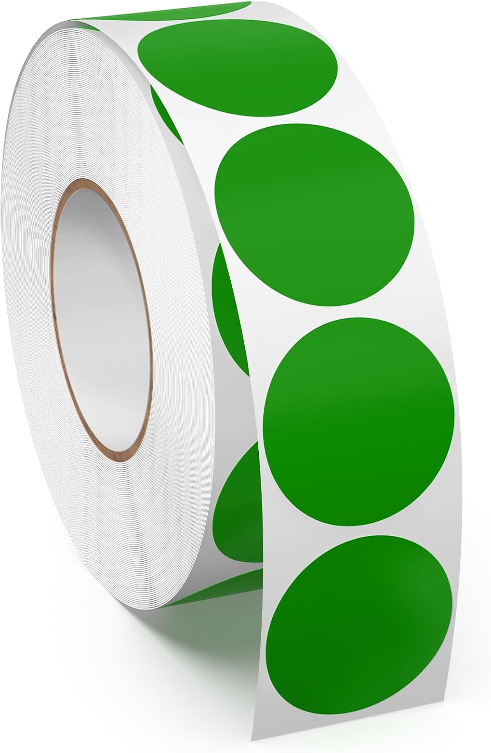 1000 Grüne Runde Aufkleber, 25 Mm, Selbstklebende Punkte, Runde Vinyl- Und Wasserfeste Etiketten Für Büro Und Lager