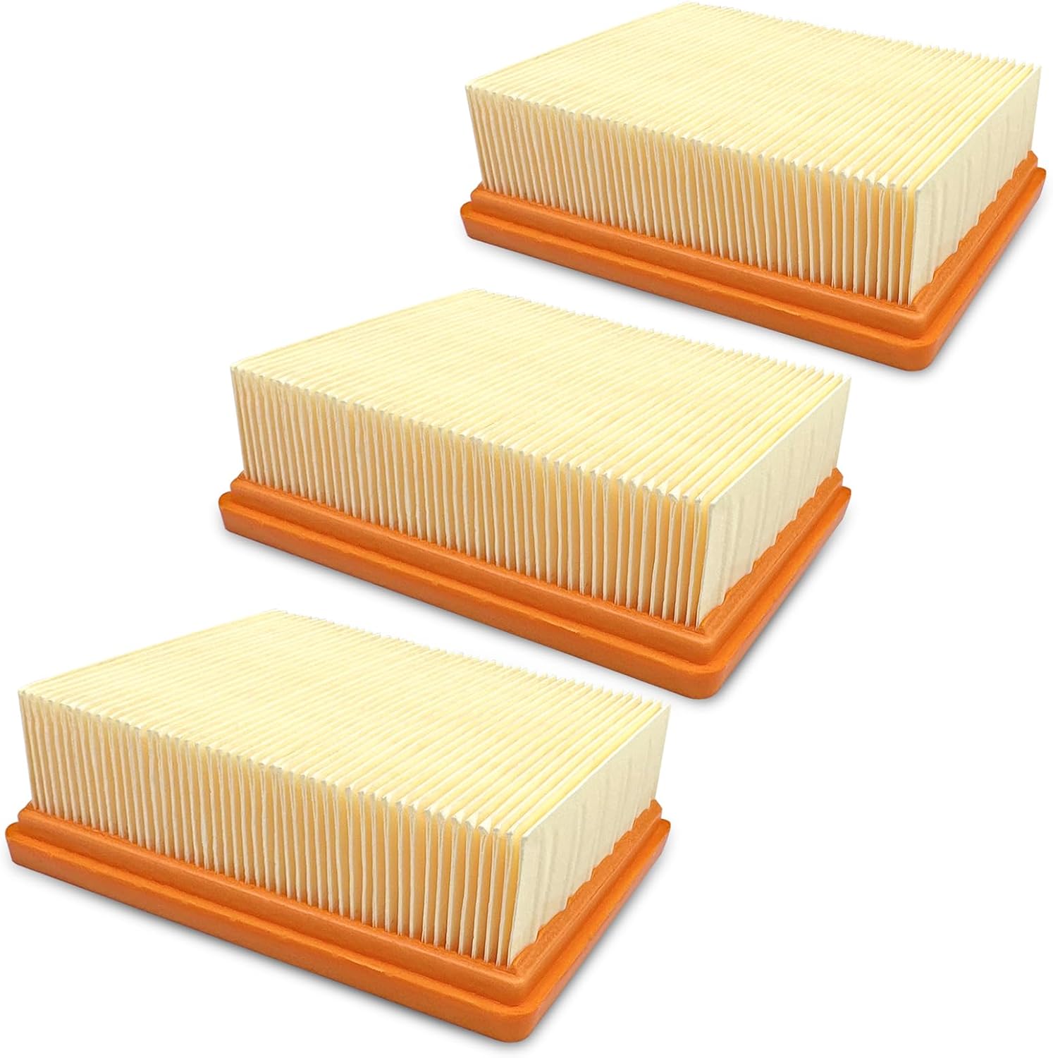 3er-pack Faltenfilter – Hepa-ersatz – Strapazierfähiges Material – Für Kärcher Wd5 Mv4 Staubsauger