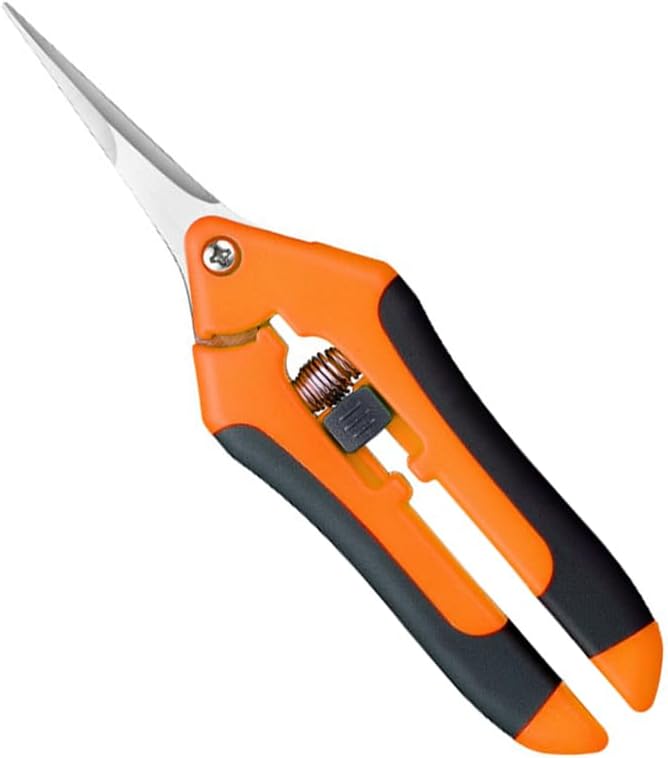 Gartenschere – 1 Stück – 3cr13-stahl Und Ergonomischer Griff – Präziser Schnitt Für Blumen Und Früchte – Für Drinnen Und Draußen – Orange