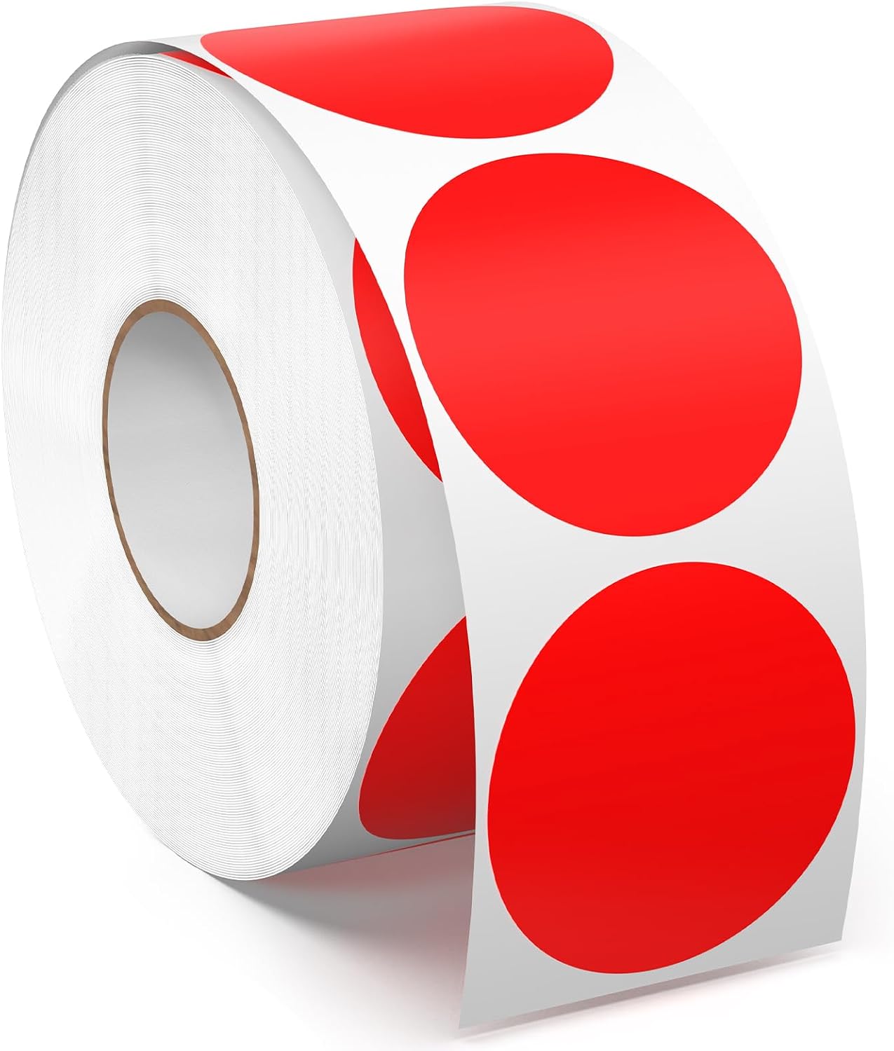 1000 Runde Rote Aufkleber, 38 Mm, Selbstklebende Punkte, Runde Vinyl-etiketten, Wasserfest, Für Büro Und Lager
