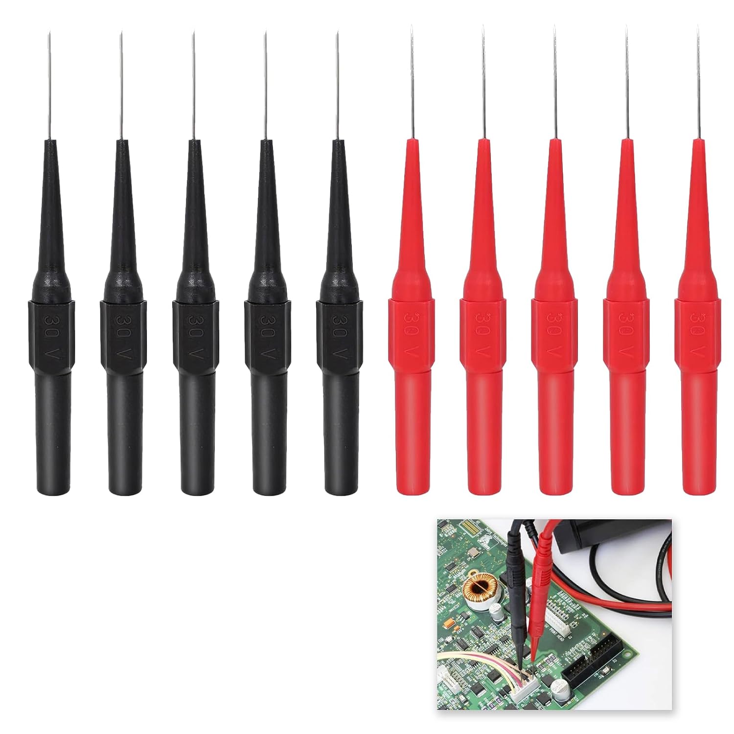Multimeter-prüfspitzen – 10 Stück – Edelstahl – 0,7 Mm Genauigkeit – Für Kfz- Und Elektronikreparaturen