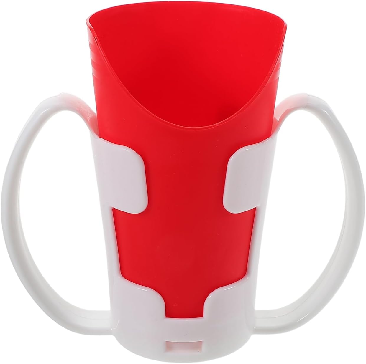 Adaptiver Becher Mit Nasenausschnitt – 1 Stück – Robuster Kunststoff – Schluckhilfe Und Rehabilitation – Für Ältere Oder Behinderte Menschen – Mit Abnehmbaren Griffen