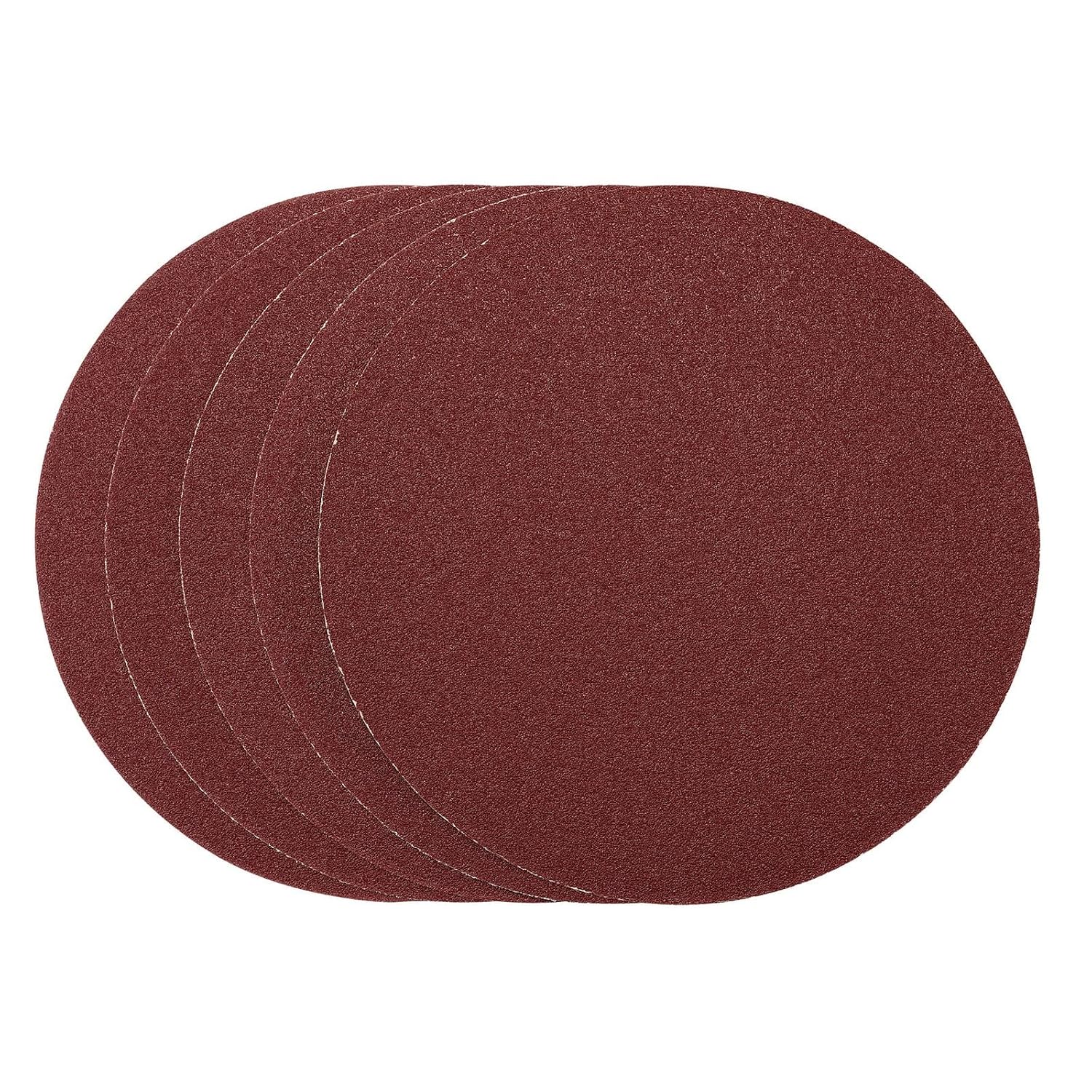 Set Mit 5 Schleifscheiben, 305 Mm – Aluminiumoxid, Körnung 40 – Roter Haftkleber – Für Holz Und Metall – Kompatibel Mit Tischschleifern