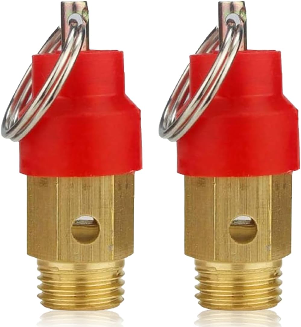 Sicherheitsventil Für Kompressoren – 2er-pack – Massives Messing – 8-bar-regler – Industrie Und Heimwerker – 1/8-zoll-gewinde