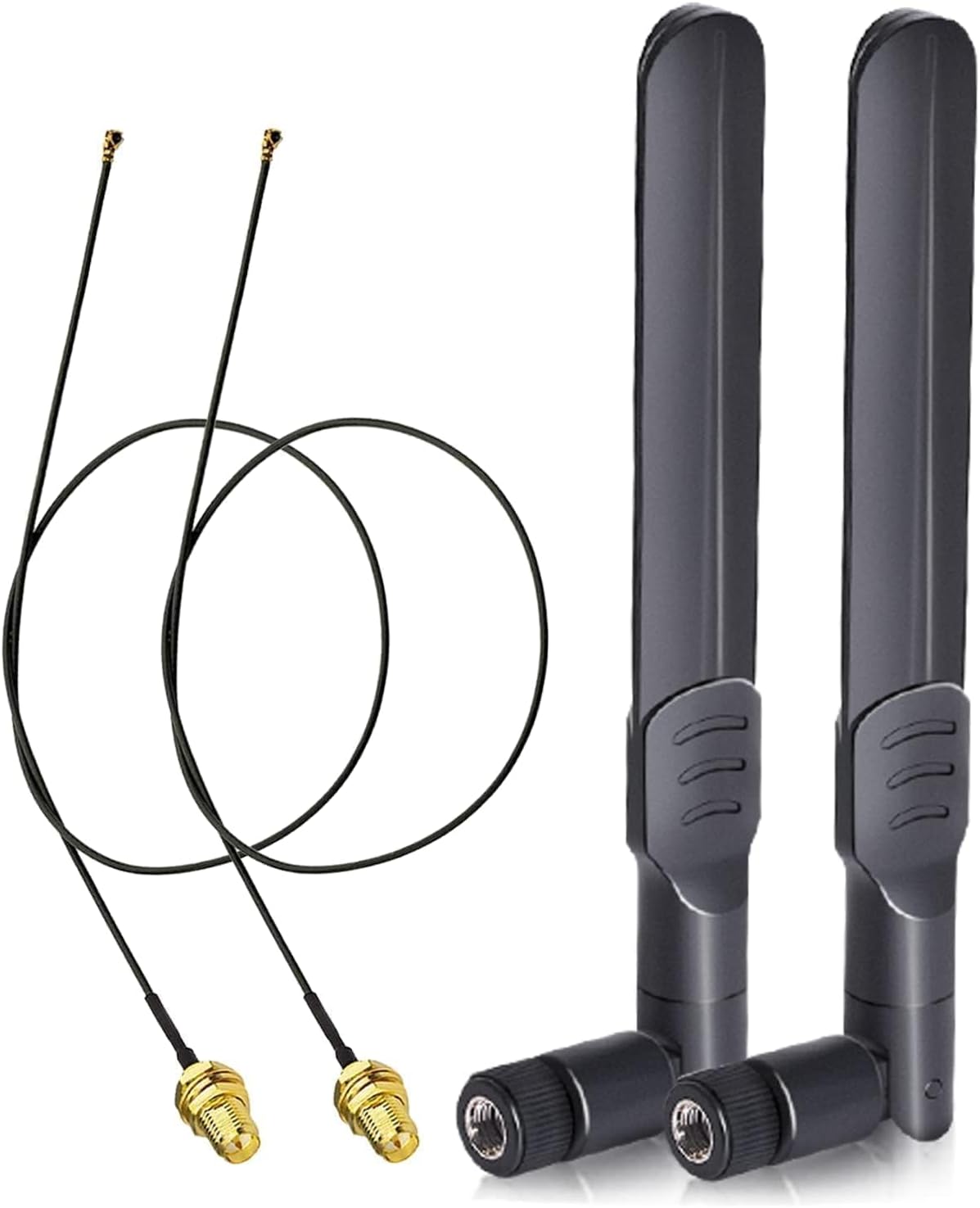 Wlan-antenne – 2 Stück – 8 Dbi – Dualband 2,4 Ghz/5 Ghz – Rp-sma-anschluss – Für M.2 Ngff-karte