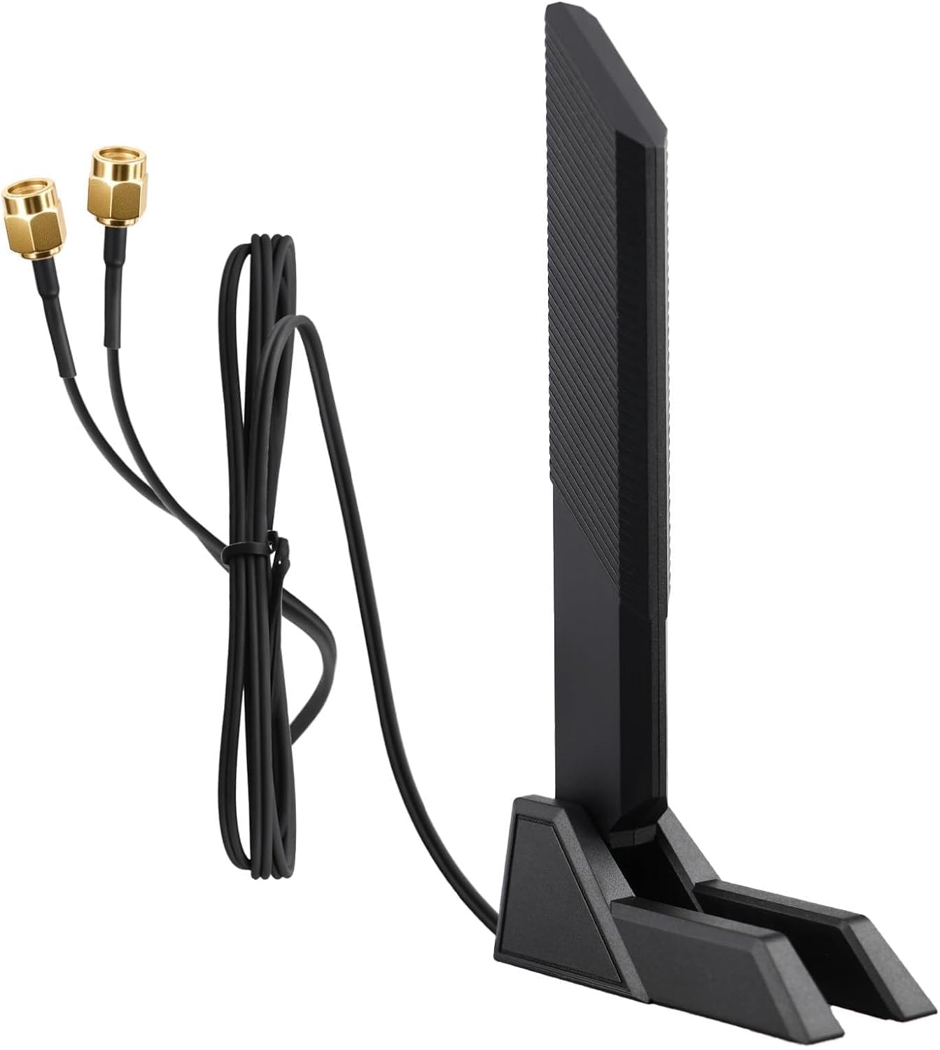 Wlan-antenne 6e – 1 Stück – Tri-band – Rp-sma-anschluss – Klappbarer Magnetfuß – Für Gaming-pc Und Router