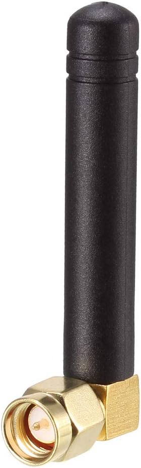 Wlan-antenne – 1 Stück – Schwarz – 2 Dbi Dualband – Sma-stecker (rechtwinklig) – Für Wlan-router