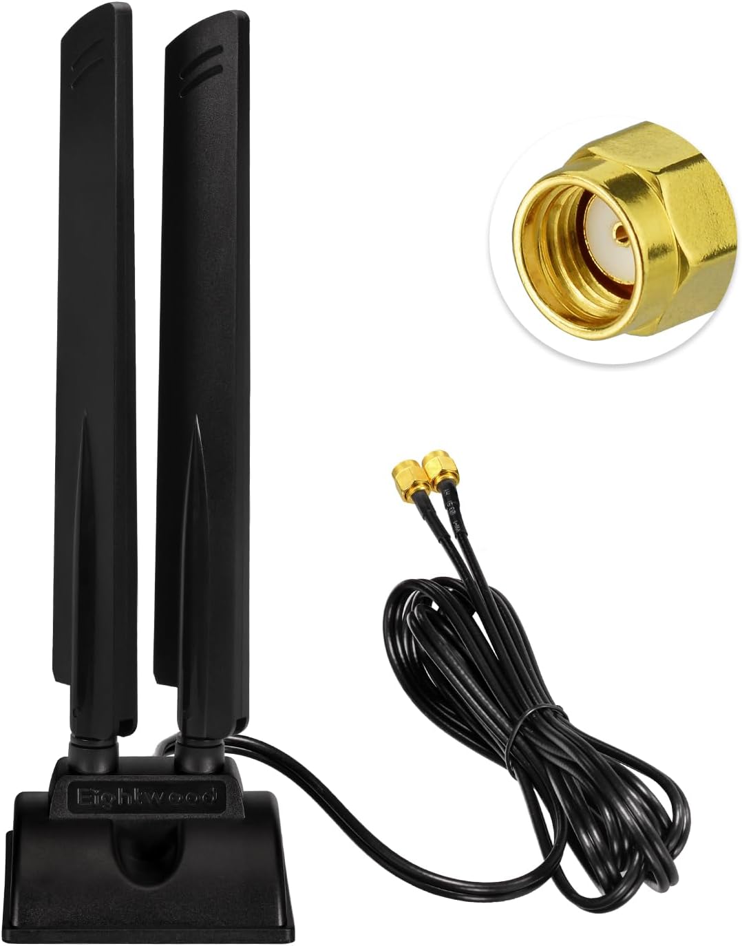 Tri-band 6e Wlan-antenne – 1 Stück – 5 Dbi – Rp-sma-anschluss – Magnetfuß – Für Pc-router
