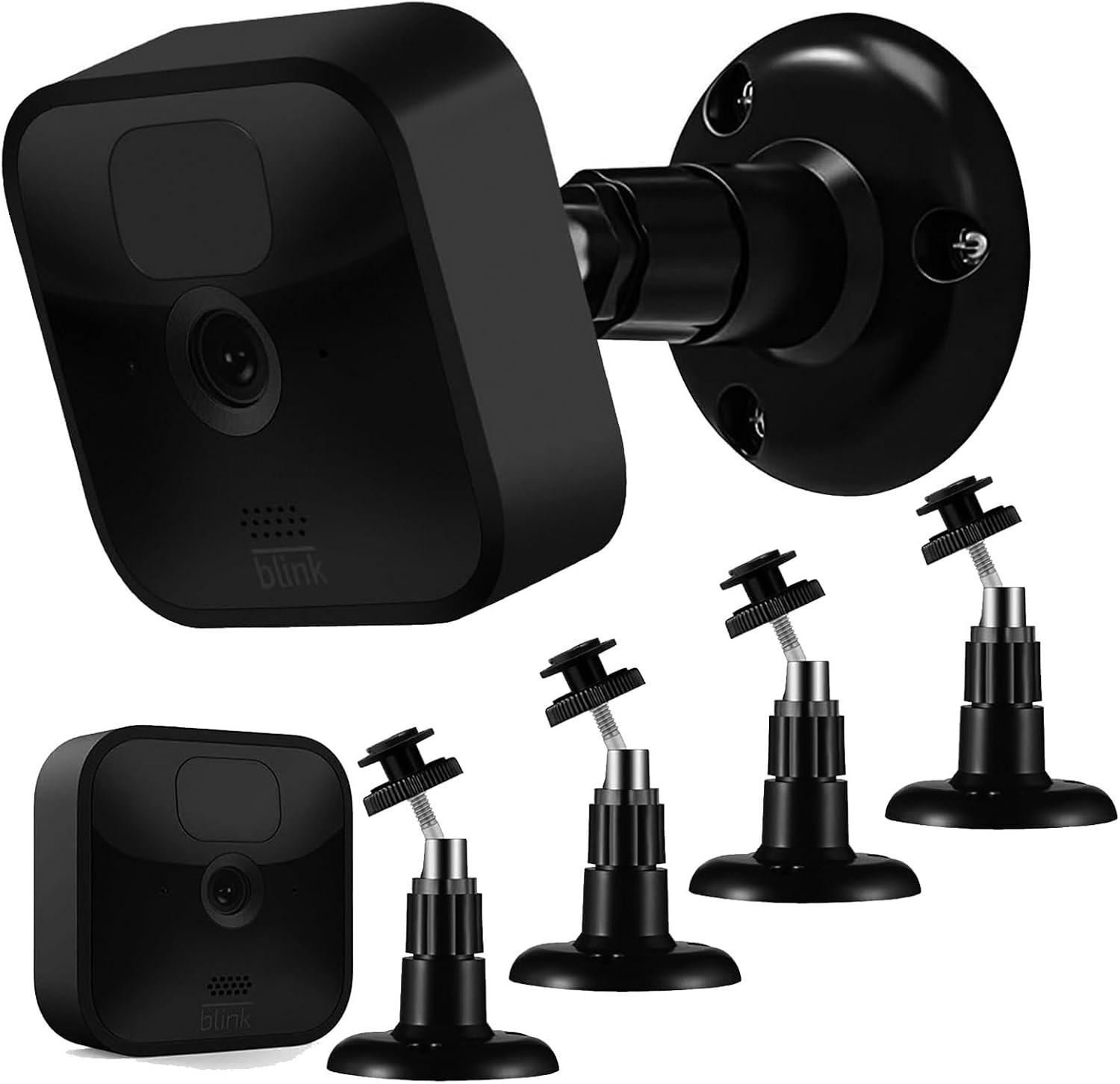 Wandhalterung – 4er-pack – Metall Und Kunststoff – 360° Verstellbar – Für Blink-kamera – Schwarz