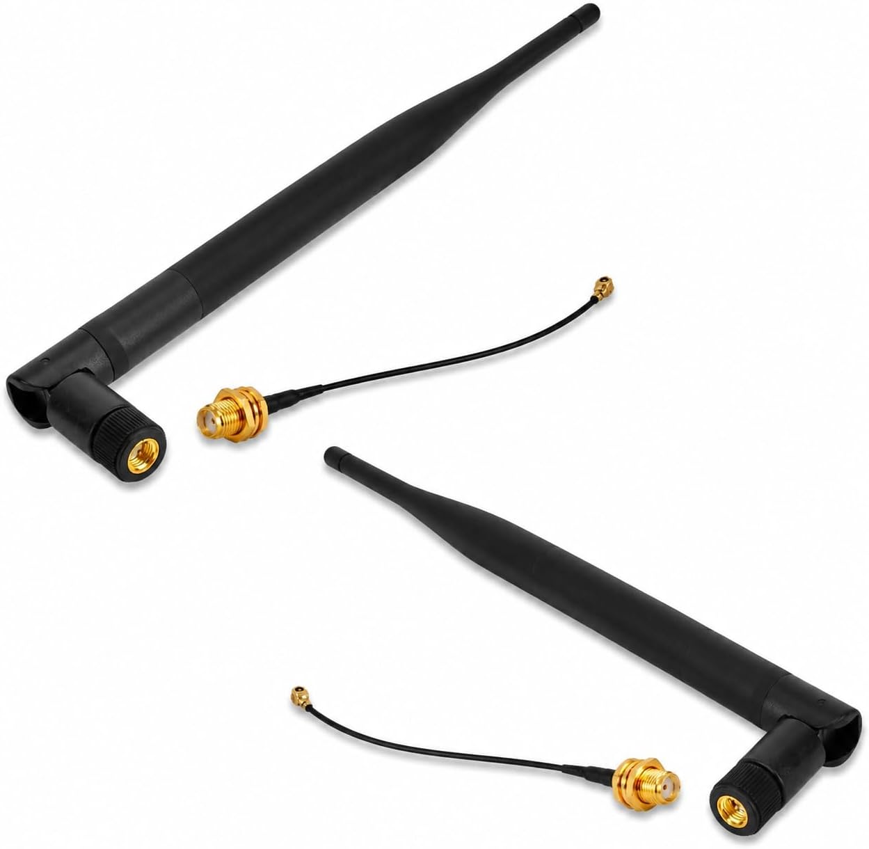 Wlan-antenne – 2er-pack – Vergoldetes Kupfer – 6 Dbi Gewinn, Omnidirektional – Esp32 Router, Ip-kamera – 19,5 Cm