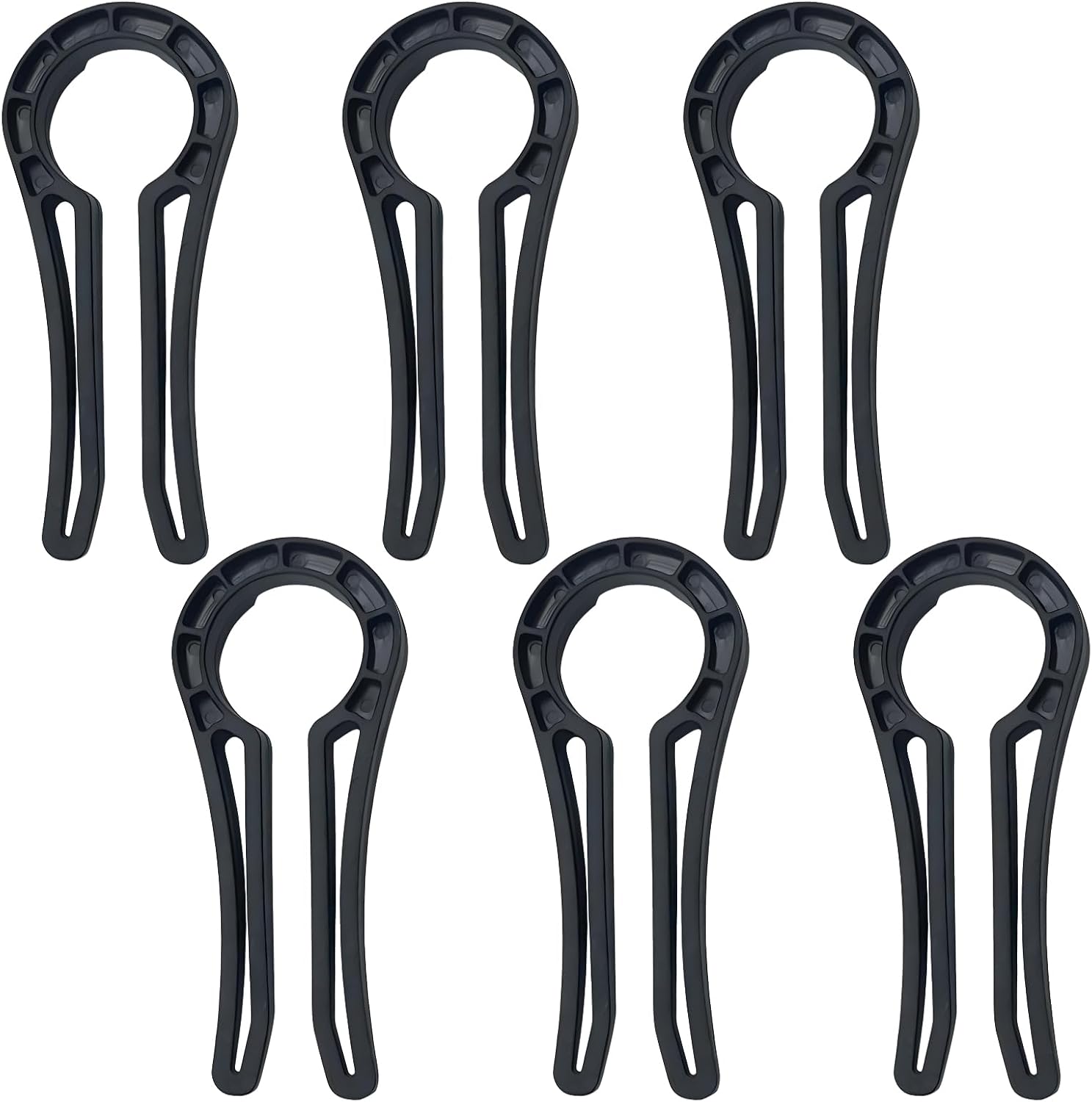 Sicherheitsverriegelung – 6er-pack – Schwarzer Kunststoff – Hitzebeständig – Für Backofen Und Herd – 88 X 38 X 9 Mm