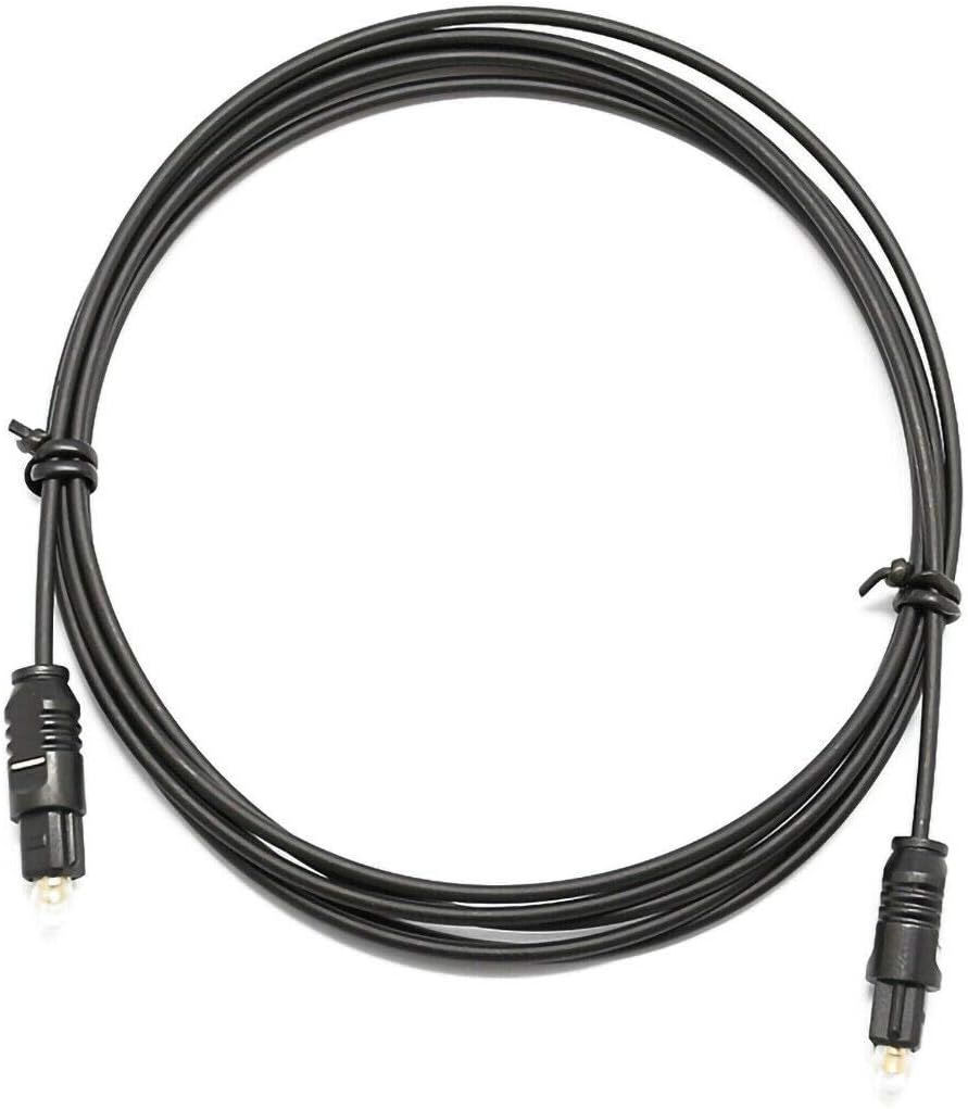 Toslink-optikkabel – 1 M – Pof-faser – Vergoldete Stecker – Für Heimkino, Fernseher, Konsole – Schwarz