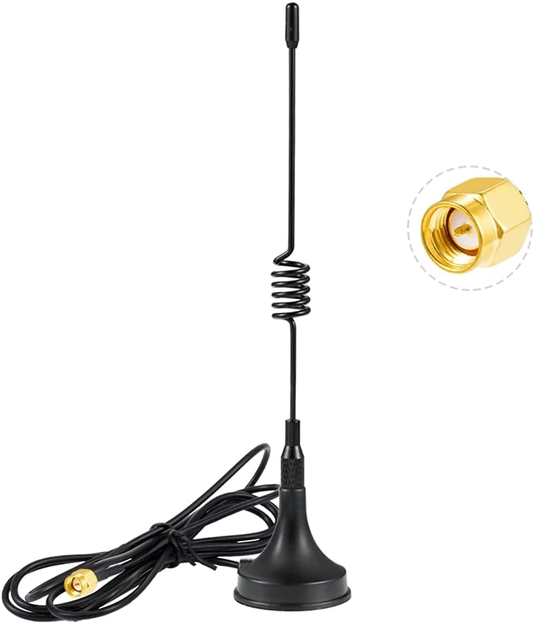 433-mhz-antenne – 1 Stück – Magnetfuß – 3 Dbi Gewinn – 3 M Sma-steckerkabel – Für Hausautomation