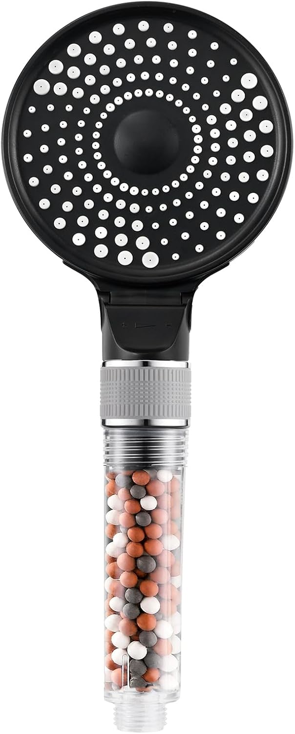Duschkopf – 1 Stück – Abs Und Silikon – Hochdruck-antikalk-funktion – Badezimmer – 130 Mm