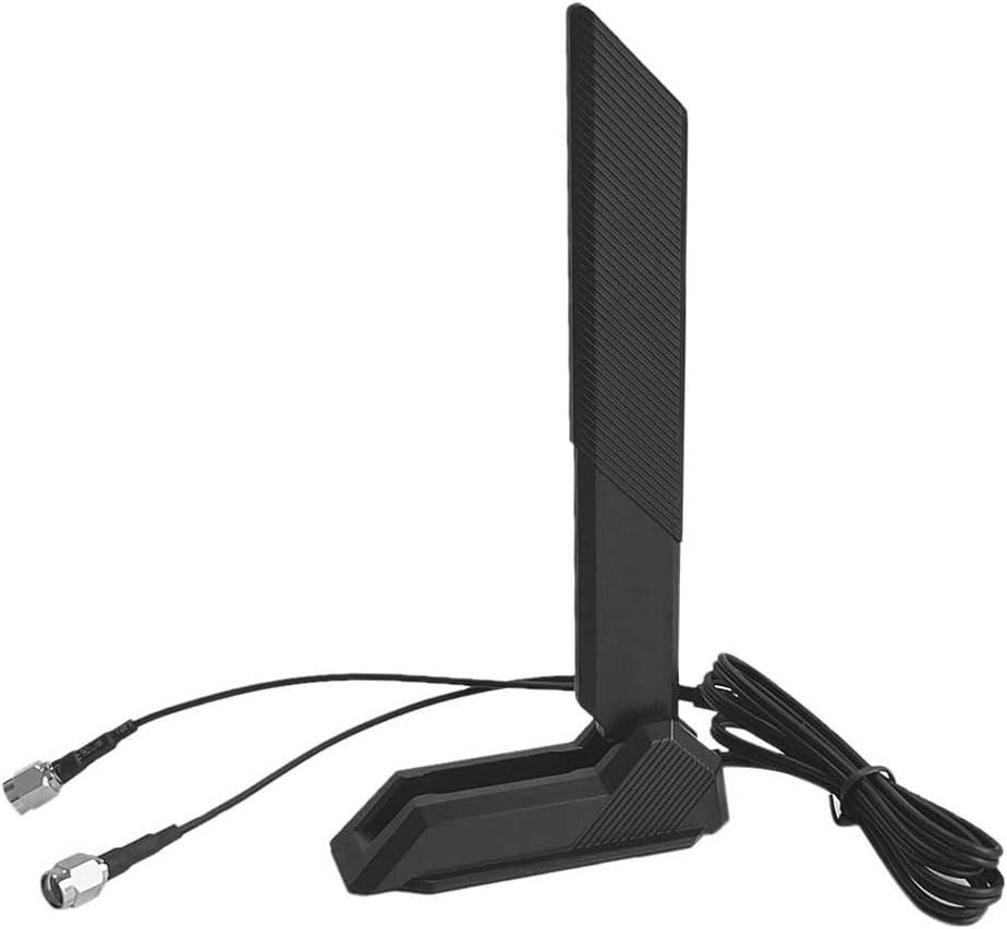 Wlan-antenne 6e – 2er-pack – Triband 2,4/5/6 Ghz – Faltbarer Magnetfuß – Für Pcs, Router Und Gaming-pcs