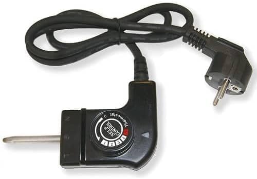 Universelles Thermostatkabel – 1 Stück – Elektrische Grillplatte – 5 Stufen 0–280 °c – 250 V, 10 A, 2000 W – Schwarz