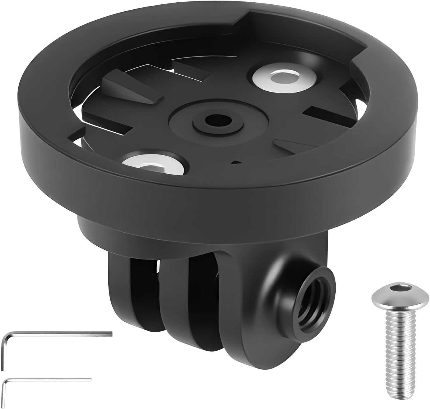 Fahrradcomputerhalterung – 1-teilig – Aluminium Und Abs – Universeller Garmin-adapter – Für Edge Und Varia – 22–24 Mm Lochabstand