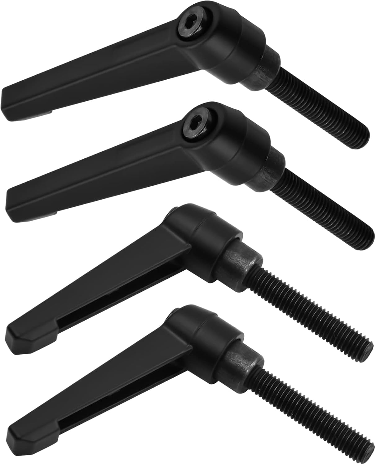 Klemmgriff – 4 Stück – Schwarzes Metall – Verstellbares M8-gewinde – Für Werkzeugmaschinen – 40-mm-schraube