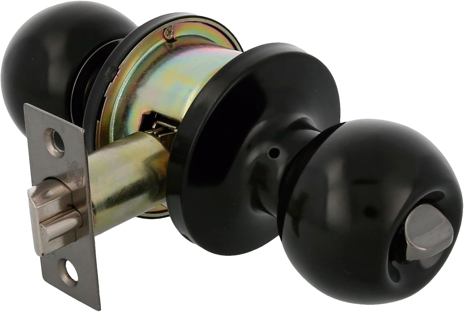 Türknauf – 1 Stück – Schwarzmessing – Schlüsselfunktion – Für Holztüren 35–45 Mm