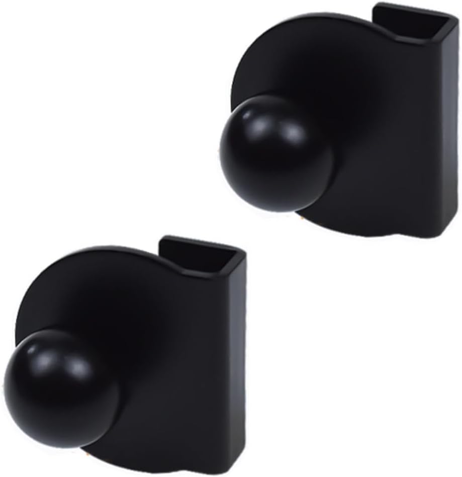 Türgriffe Für Glastüren – 2er-set – Eisen – Kein Bohren Erforderlich – Für 3–5 Mm Starke Glasvitrinen – Schwarz
