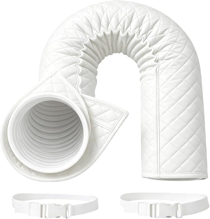 Isolierhülle Für Klimaanlagen – 1-teilig – Verstellbar, Gesteppt – Effektive Wärmedämmung – Für Zuhause, Büro, Wohnmobil – 149,1 Cm, Schwarz