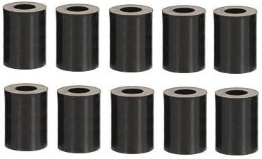 M10-abstandshalter – 10er-pack – Robuster Schwarzer Kunststoff – Präziser 20-mm-abstand – Heimwerkerbedarf Und Befestigungsmaterial – 20 X 20 Mm