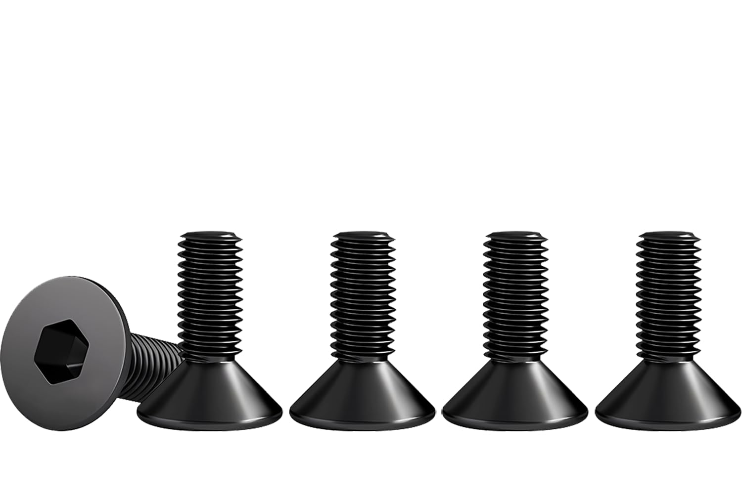 Senkkopfschrauben – 50er-packung – Edelstahl A2 – Vollgewinde M4x10 Mm – Heimwerker- Und Maschinenbau – Schwarz Din 7991