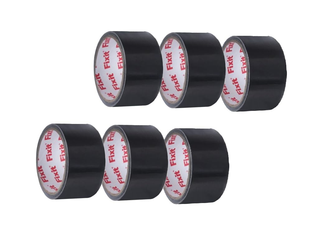 Schwarzes Aluminiumklebeband – 6er-pack – Verstärktes Aluminium – Dauerhafte Abdichtung Und Reparatur – Dach- Und Wandverkleidung – 48 Mm X 10 M