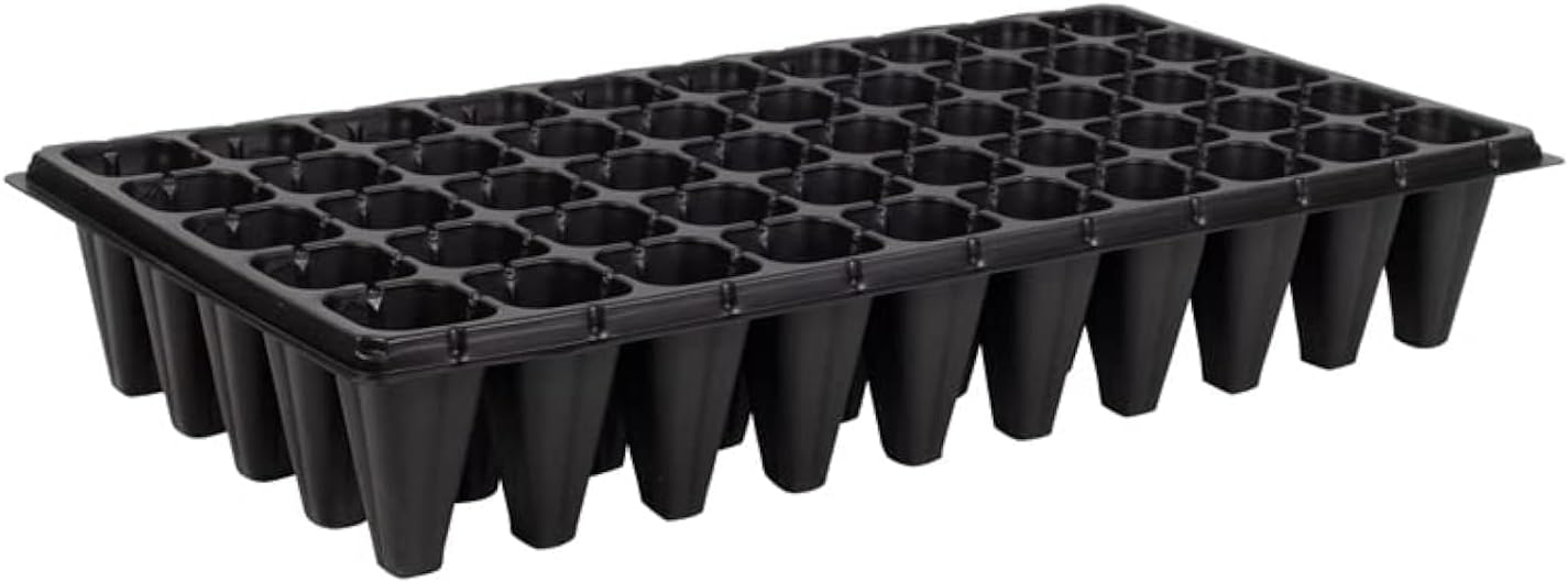 Anzuchtschalen – 10er-pack – Robustes, Dickes Kunststoff – 50 Zellen Pro Schale – Für Zimmerpflanzen Und Gewächshäuser – 54 X 28 Cm