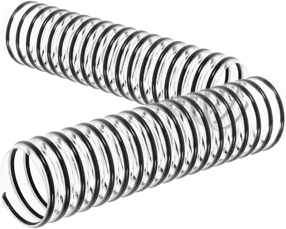 2 Flexible Staubsaugerschläuche – Verstärktes Pvc Mit Stahldraht – Starke Saugkraft – Robuster Ersatz – Für Die Gründliche Reinigung In Ecken – 12 X 2,8 Cm