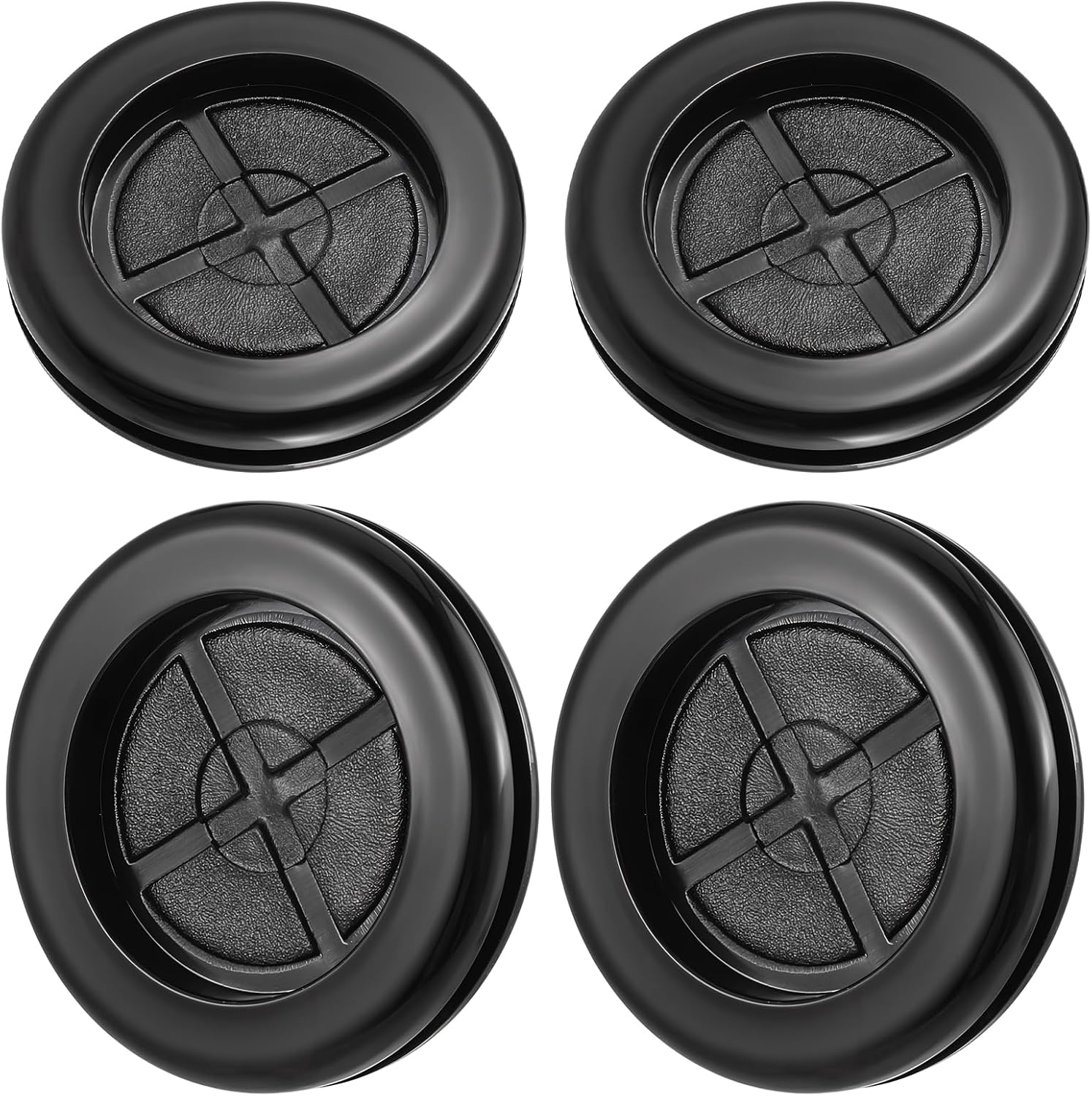 Kabeldurchführungen Aus Gummi – 4er-pack – 40 Mm Durchmesser – Wasserdicht Und Schützend – Für Wände Und Trennwände – Schwarz