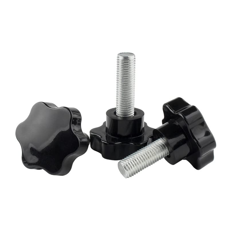 M6x30 Mm Flügelschrauben – 4er-pack – Robustes Kunststoffgehäuse – Schnelles Manuelles Anziehen – Für Heimwerker Und Maschinenbau – 38 Mm Kopf