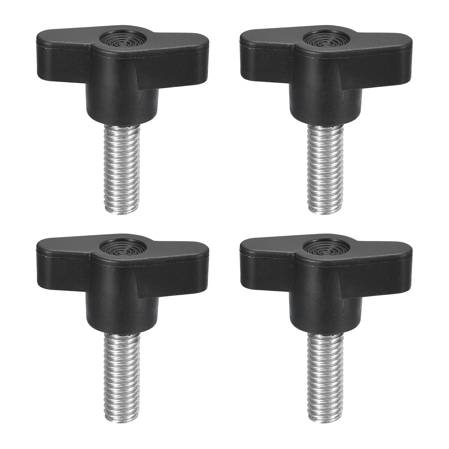 Klemmgriffschrauben – 4er-pack – Edelstahl 304 Und Kunststoff – Schnelle Manuelle Befestigung – Für Werkstatt Und Maschinenbau – M8 X 20 Mm