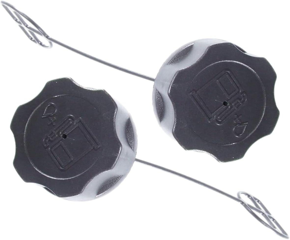 Tankdeckel – 2er-pack – Robuster Kunststoff – Kompatibel Mit Verschiedenen Marken – Passend Für Freischneider Und Gartengeräte – Universell Schwarz