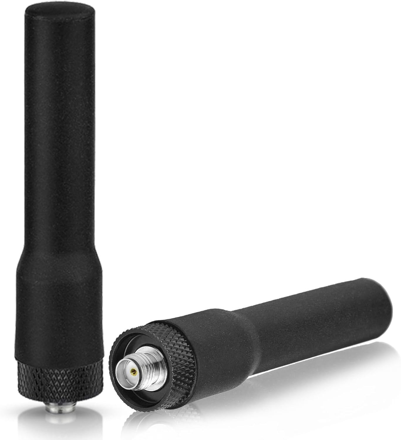 2er-pack Flexible Gummiantennen Vhf/uhf, 3 Dbi Gewinn Für Amateurfunkgeräte, Kompatibel Mit Baofeng Und Wouxun, Schwarz
