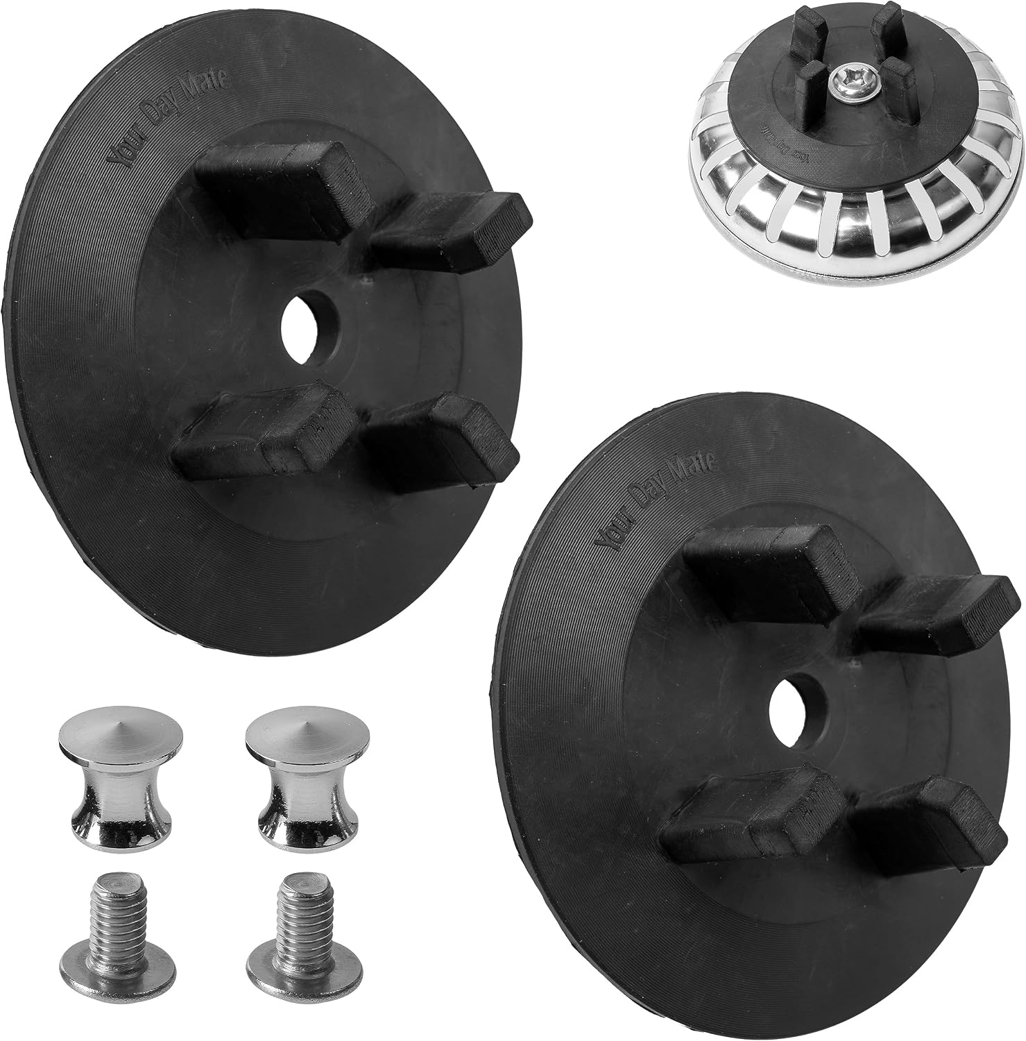 Spülbeckendichtungssatz – 2 Sets – Schwarzer Gummi – Verstärkte Dichtung – Für Atlant Domsjö Siphons – Mit Schrauben Und Muttern