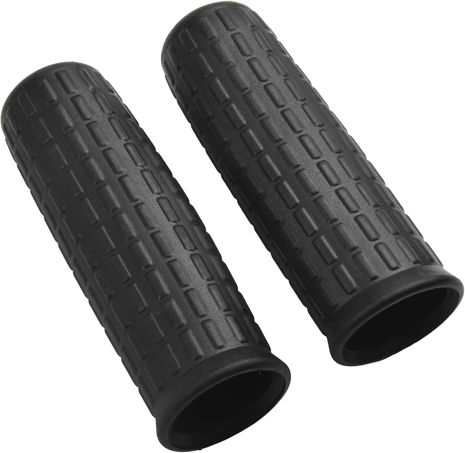Schubkarrengriffe Aus Gummi – 2er-set – Robustes Schwarz – Rutschfester Griff – Für Garten Und Baustelle – 122 X 32 Mm