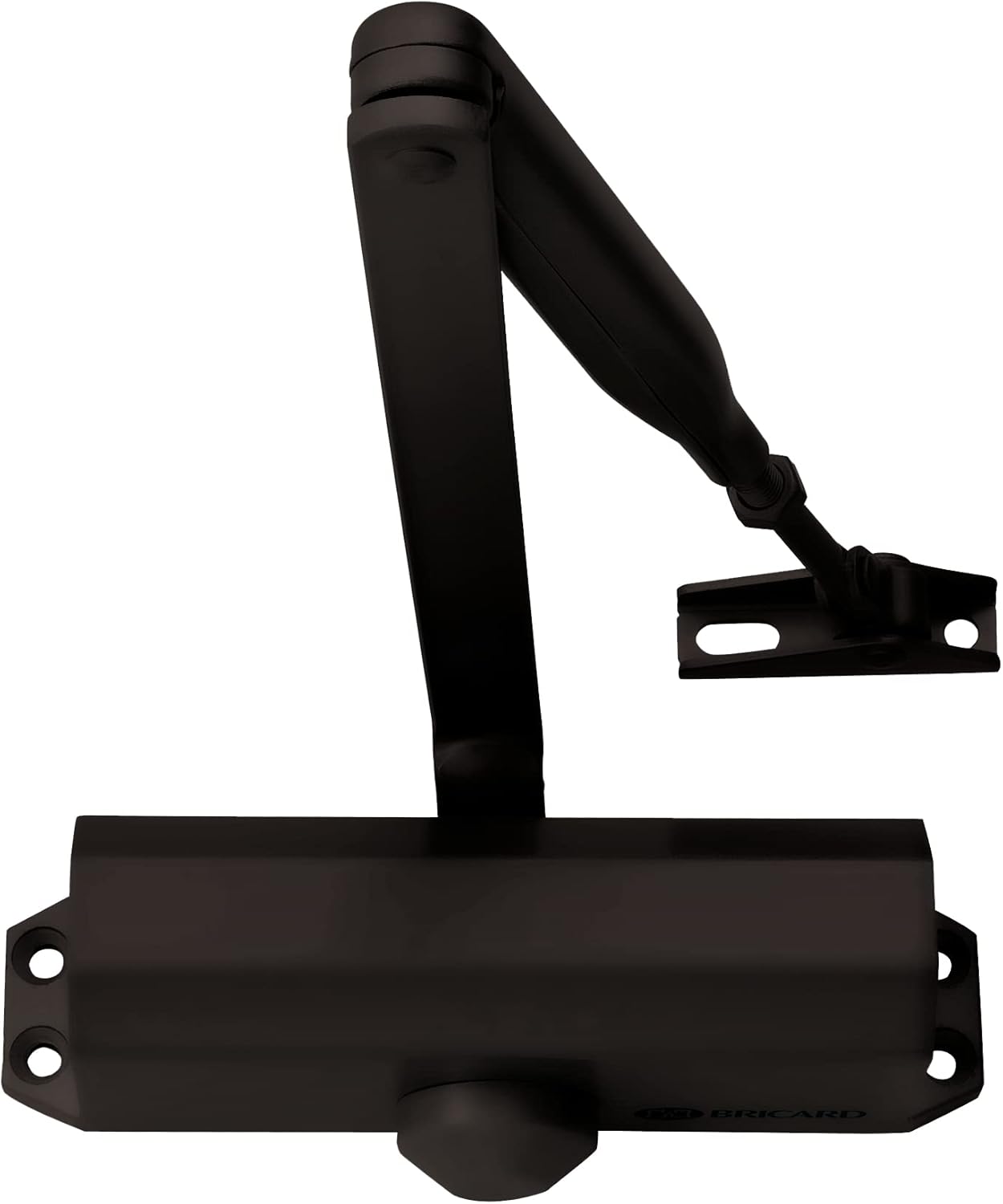 Türschließer Mit Scherenarm – 1 Stück – Schwarzer Stahl – Schließkraft 3 Bis 60 Kg – Für Innen- Und Außentüren – 179 X 44 X 65 Mm