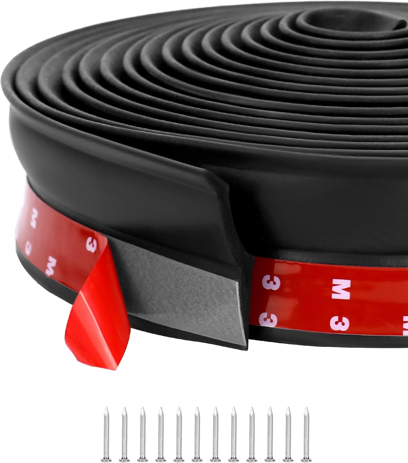6 M Garagentordichtung – Epdm-gummi – Wärme- Und Staubdicht – Für Haus Und Werkstatt – Schwarz
