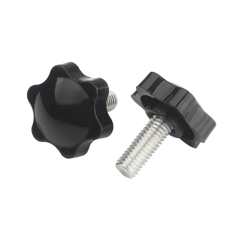 M12 X 40 Mm Flügelschraube – 1 Stück – Kunststoff Und Metall – Schnelles Manuelles Anziehen – Heimwerker- Und Maschinenbauanwendungen – 60 Mm Kopf