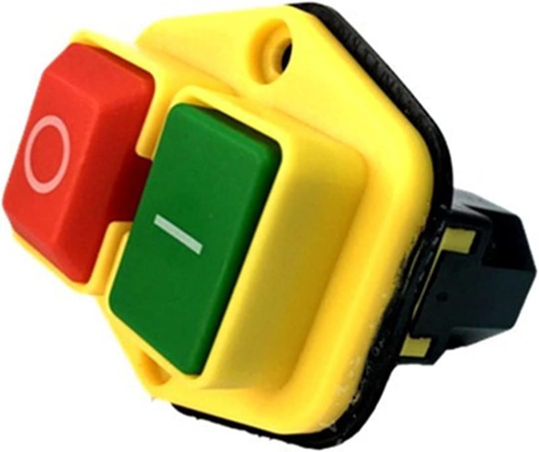 Kjd17b Drucktaster – 1 Stück – Robuster Kunststoff – Magnetischer Not-aus – Für Elektrowerkzeuge – Schwarz, 220–240 V