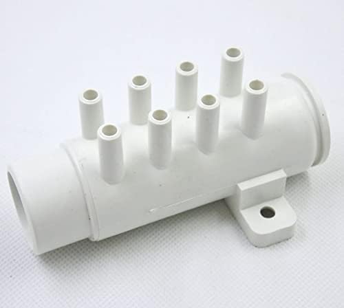 8-loch-luftverteiler – 1 Stück – Robustes Pvc – Für Bad Und Spa – 8-mm-schlauchanschluss – Schwarz